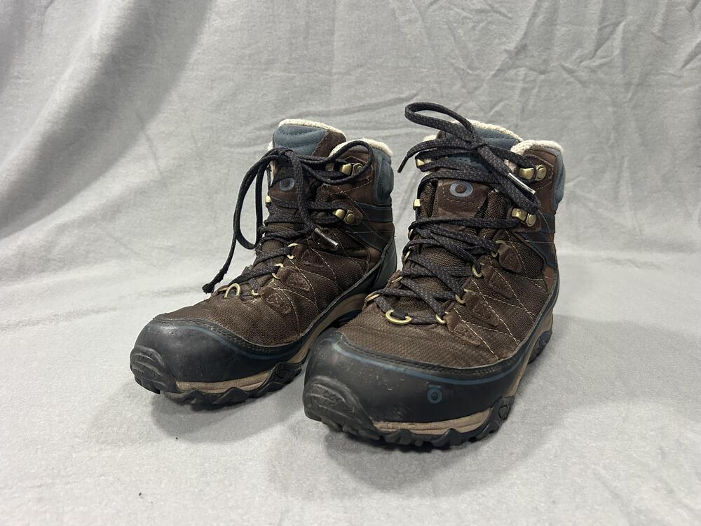 Oboz Boots Womens Size 9 Brown Waterproof Insulated BDry Winter Snow Hiking